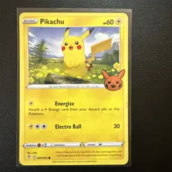 Pikachu Trick or Trade BOOster Pokemon TCG 049/203 Halloween 2022 Card Brand New - Image 1