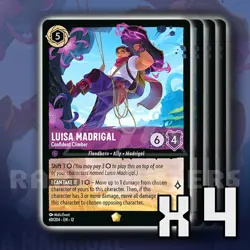 Luisa Madrigal Confident 60/204 x4 Legendary Wilds Unknown Disney Lorcana - Image 1