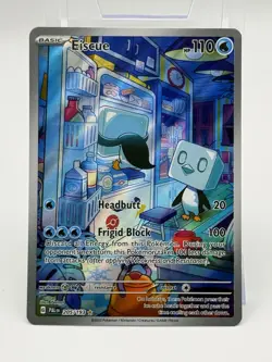 Pokemon TCG Eiscue 205/193 Paldea Evolved Illustration Rare Full Art Holo - Image 1