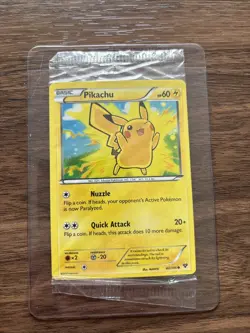 Pokemon TCG Pikachu 42/146 Holo Sealed Movie Promo 2014 - 2 Card Set - Image 1
