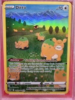 Ditto Crown Zenith Galarian Gallery Holo Card GG22/GG70 PSA 8 NM-MT Pokemon TCG - Image 2