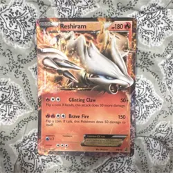 Pokemon Reshiram EX BW36 Promo Holo Basic Card Black & White 180HP 2012 English - Image 1