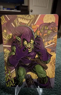 Green Goblin Art Card (49/54) (Gold-Stamped Signature) Art Series: Marvel's... - Image 1