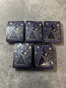 Pokemon Mimikyu Paldean Fates Card Sleeves 65 Count 2023 New Sealed Lot of 5 - Image 1