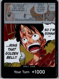 DON!! Card Monkey D. Luffy (Luffy) Adventure on Kami's Island One Piece Foil NM - Image 1