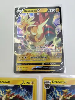 3 Card Lot Dracozolt V 058/203 69/189 Pokemon TCG Ultra Rare - Image 3