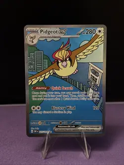 Pokemon Pidgeot EX TCG Sv03: Obsidian Flames Holo Card 225/197 NM Condition - Image 1