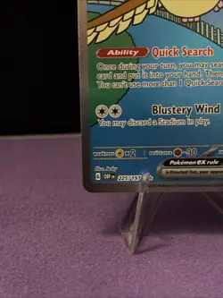 Pokemon Pidgeot EX TCG Sv03: Obsidian Flames Holo Card 225/197 NM Condition - Image 2