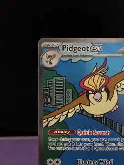 Pokemon Pidgeot EX TCG Sv03: Obsidian Flames Holo Card 225/197 NM Condition - Image 4