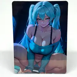 Hatsune Miku Goddess Anime Waifu ACG Foil Card - Image 1