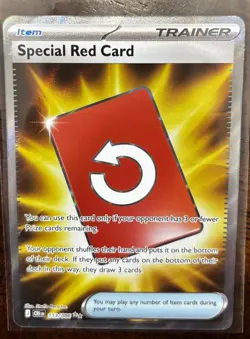 Special Red Card 113/086 Me04: Chaos Rising Holo - Image 1