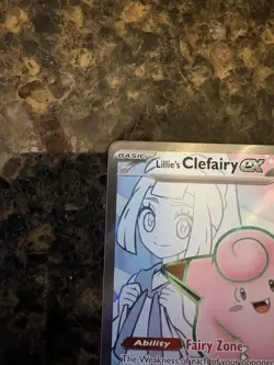 Lillie's Clefairy EX Full Art Holo Card 173/159 Sv09 Journey Together - Image 3