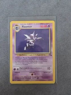 Haunter 3rd Print Fossil Set 1999-2000 Copyright Australia Pokemon Card Rare... - Image 1