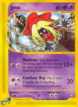 1x Jynx - 18/147 - Rare Heavily Played Pokemon G2 - Aquapolis - Image 1