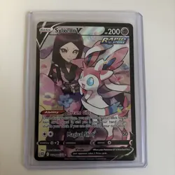 Sylveon V TG14/TG30 Holo V Rare Brilliant Stars Trainer Gallery Pokemon - Image 1