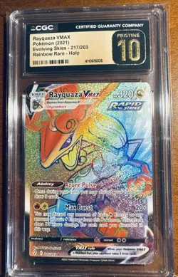 Pokemon Rayquaza 217/203 Evolving Skies CGC Pristine 10 💎 - Image 1