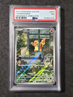 Charmander #044 Black Star Promo - Pokemon (2023) Obsidian Flames PSA NM 7 💎 - Image 1