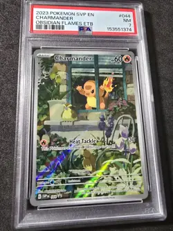 Charmander #044 Black Star Promo - Pokemon (2023) Obsidian Flames PSA NM 7 💎 - Image 2