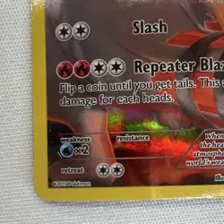 Pokemon TCG Reshiram XY Black Star Promos XY74 Full Art Holo Promo Card - Image 3