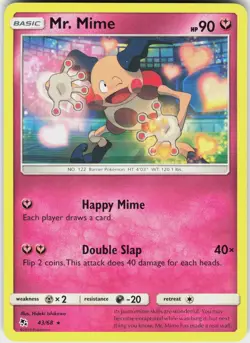 Mr. Mime 43/68 Rare Hidden Fates Pokemon NM - Image 2
