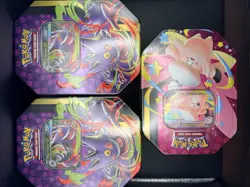 Pokemon Mega Moonlit ex Tins Lot Of 3, 2Gengar & 1 Clefable Factory Sealed - Image 5