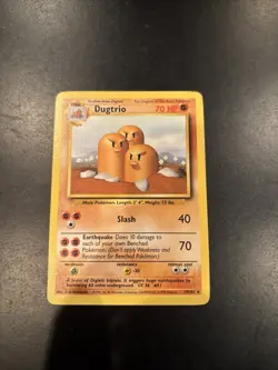 Pokemon Base Set Dugtrio 19/102 Non Holo NM - Image 1