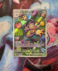 Ambipom 107/094 Illustration Rare Phantasmal Flames Pokemon Holo - Image 1