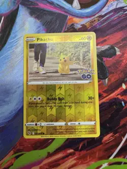 Pikachu 027/078 Pokemon GO Reverse Holo - Image 1