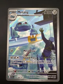 Pokemon TCG Chaos Rising 2026 Metang Illustration Rare #94/86 - Image 1
