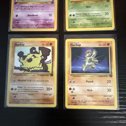 Pokemon TCG Vintage Team Rocket Non-Holo Card Lot Of 5 (2 1st Editions) LP-MP - Image 3