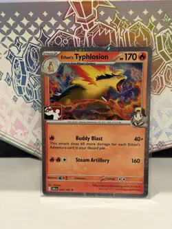 Ethan's Typhlosion Holo Prize Pack Series 9 Promo Pokemon Card NM 034/182 - Image 1