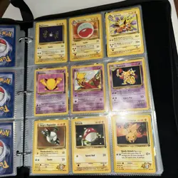 Pokemon TCG Lot Pikachu Cute Binder & Marvel Cards Vtg Modern - Image 3