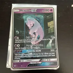 Pokemon Mewtwo GX 78/73 Secret Rare Rainbow Holo Card Shining Legends 2017 - Image 2