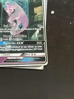 Pokemon Mewtwo GX 78/73 Secret Rare Rainbow Holo Card Shining Legends 2017 - Image 4