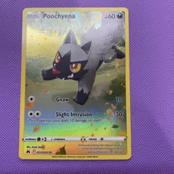 Pokemon TCG Crown Zenith Poochyena Full Art Ultra Rare Holo Card GG33/GG70 NM - Image 1