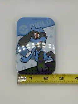 Riolu Pokemon Chinese Exclusive Damage Counter Storage Mini Tin - Image 5