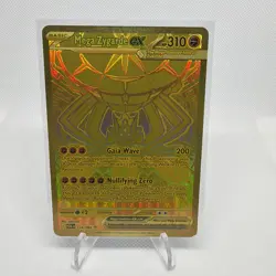 Pokemon Mega Zygarde EX Gold Full Art Foil 310 HP 200 Attack POR 124/088 *READ* - Image 1