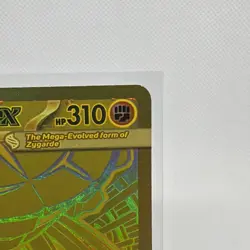 Pokemon Mega Zygarde EX Gold Full Art Foil 310 HP 200 Attack POR 124/088 *READ* - Image 3