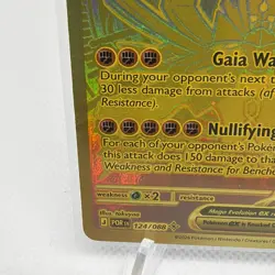 Pokemon Mega Zygarde EX Gold Full Art Foil 310 HP 200 Attack POR 124/088 *READ* - Image 5