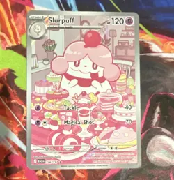 Pokemon TCG SV Stellar Crown Slurpuff 236/217 Holo Illustration Rare Eng 120 HP - Image 1