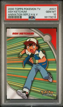 ASH KETCHUM #HV1 2000 Topps Pokemon TV Series 2 - PSA 10 - Image 1