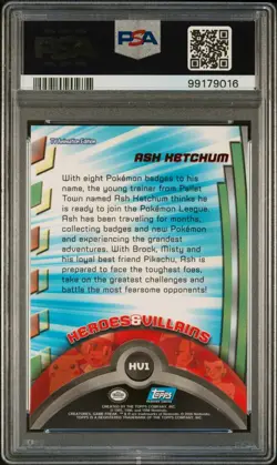 ASH KETCHUM #HV1 2000 Topps Pokemon TV Series 2 - PSA 10 - Image 2