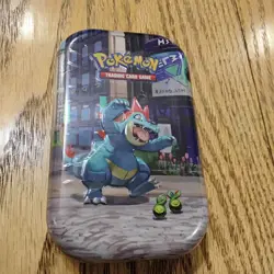 Pokemon TCG Lumiose City Mini Tin Feraligatr New Sealed !!! 3 - Image 2