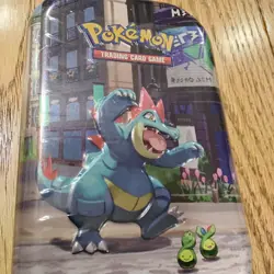 Pokemon TCG Lumiose City Mini Tin Feraligatr New Sealed !!! 3 - Image 3