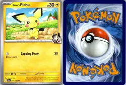ETHAN'S PICHU 071/182 C DESTINED RIVALS POKEMON NM - Image 3