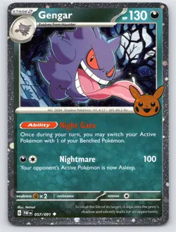 GENGAR (COSMOS HOLO) TRICK OR TRADE BOOSTER 2024 057/091 NM A97 FREE S&H - Image 1
