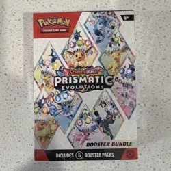 Pokemon TCG Scarlet & Violet Prismatic Evolutions Booster Bundle 6 Packs - Image 1
