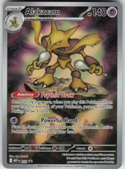 Alakazam 009 Promo ME: Mega Evolution Promo Pokemon Holo Near Mint - Image 1
