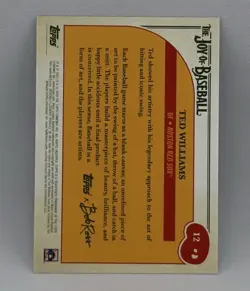 2023 Topps X Bob Ross The Joy of Baseball Ted Williams #12 Boston Red Sox - Image 2
