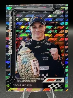 2025 Topps Chrome F1 Logofractor Oscar Piastri Driver of the Day #134 - Image 1